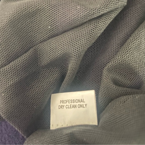 Charles Chang Lima Short Sleeve V-Neck Sheath Dress Deep Purple 26555 - Picture 7 of 13